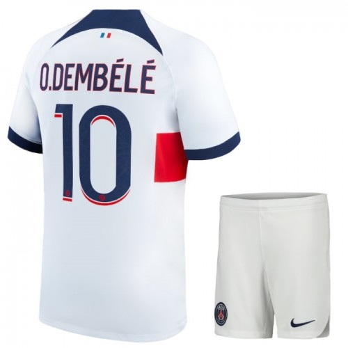 Paris Saint-Germain Dembele 10 Fotbollströjor Borta 2023-24 - Barn Paris Saint-Germain Dembele 10 Fotbollströjor Borta 2023-24 - Barn